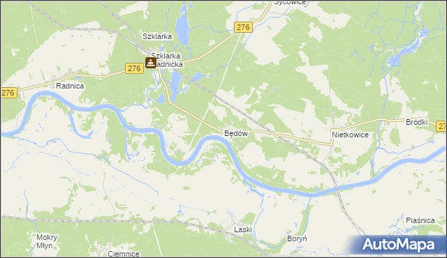 mapa Będów, Będów na mapie Targeo