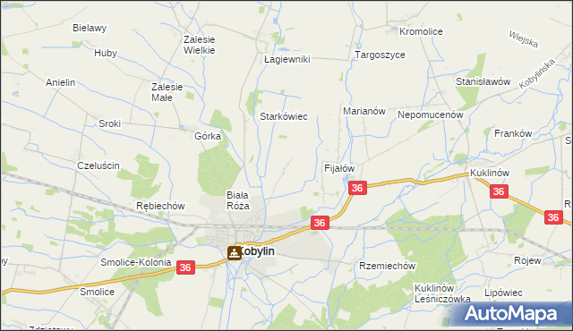 mapa Berdychów, Berdychów na mapie Targeo