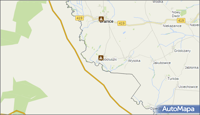 mapa Boboluszki, Boboluszki na mapie Targeo