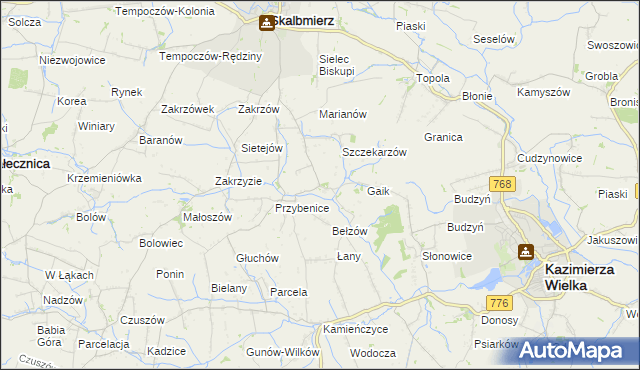 mapa Boszczynek, Boszczynek na mapie Targeo