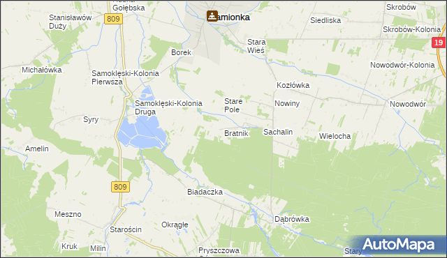 mapa Bratnik, Bratnik na mapie Targeo