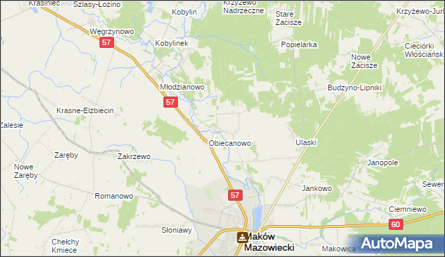 mapa Budzyno, Budzyno na mapie Targeo