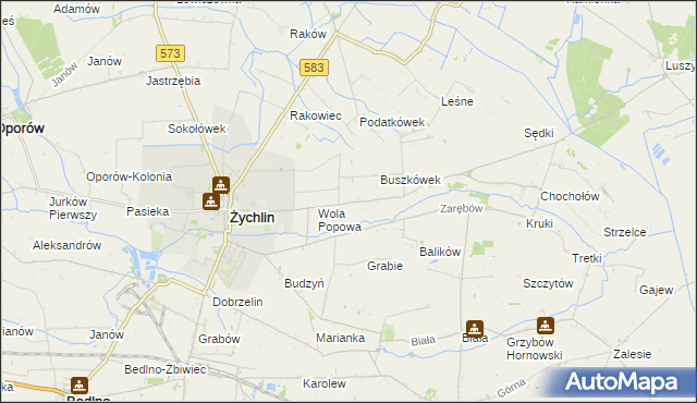 mapa Buszków Dolny, Buszków Dolny na mapie Targeo