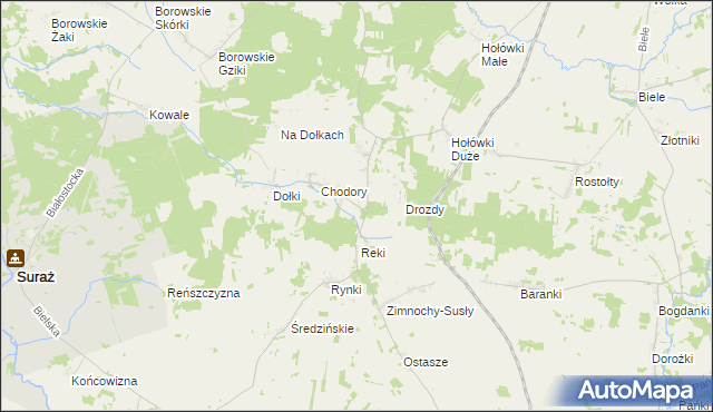 mapa Czaczki Małe, Czaczki Małe na mapie Targeo