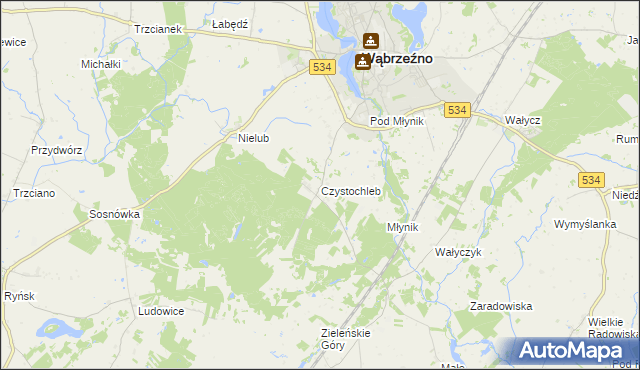 mapa Czystochleb, Czystochleb na mapie Targeo