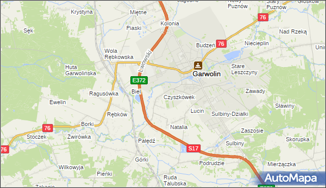 mapa Czyszkówek, Czyszkówek na mapie Targeo