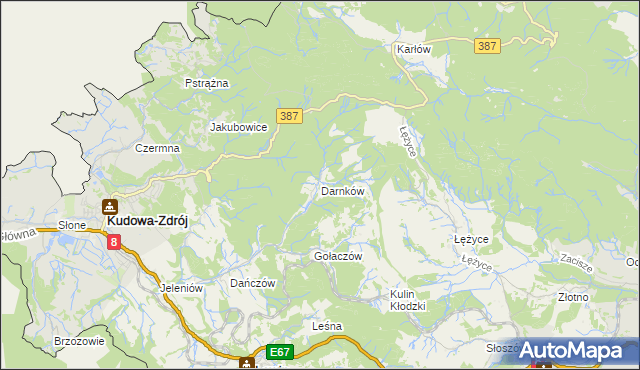 mapa Darnków, Darnków na mapie Targeo