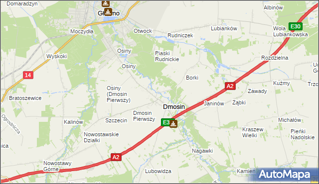 mapa Dmosin Drugi, Dmosin Drugi na mapie Targeo