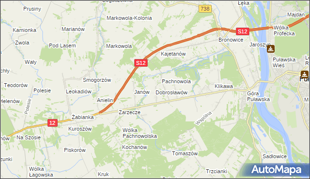 mapa Dobrosławów, Dobrosławów na mapie Targeo