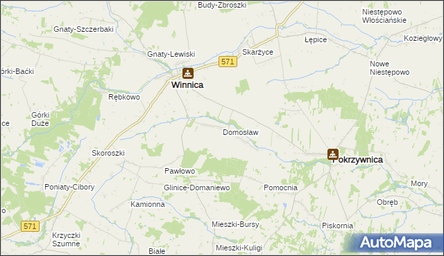 mapa Domosław, Domosław na mapie Targeo