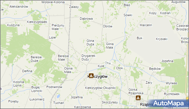 mapa Dryganek Mały, Dryganek Mały na mapie Targeo