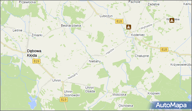 mapa Hanów, Hanów na mapie Targeo