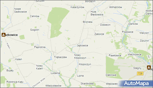 mapa Jajkowice, Jajkowice na mapie Targeo