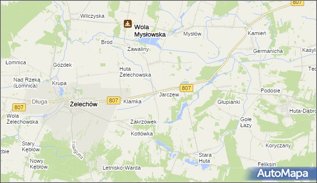 mapa Jarczew, Jarczew na mapie Targeo