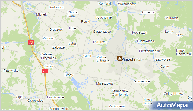 mapa Kalina Górecka, Kalina Górecka na mapie Targeo