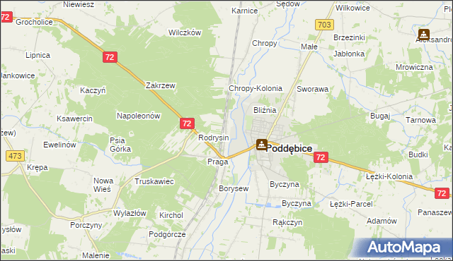 mapa Klementów, Klementów na mapie Targeo