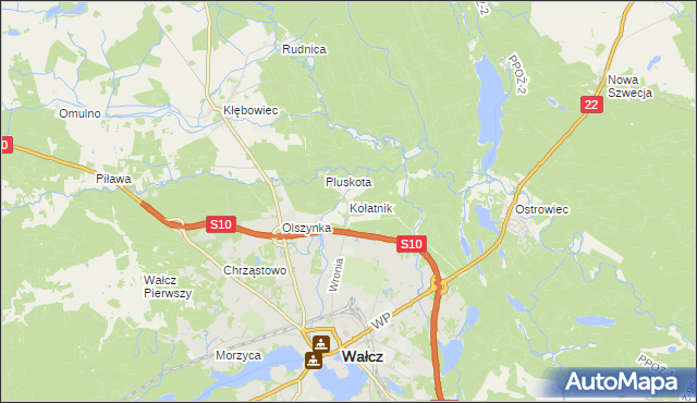 mapa Kołatnik, Kołatnik na mapie Targeo