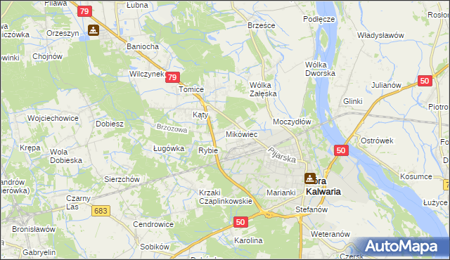 mapa Mikówiec, Mikówiec na mapie Targeo