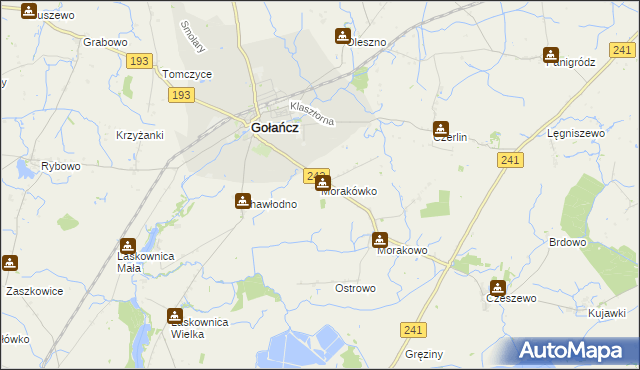 mapa Morakówko, Morakówko na mapie Targeo