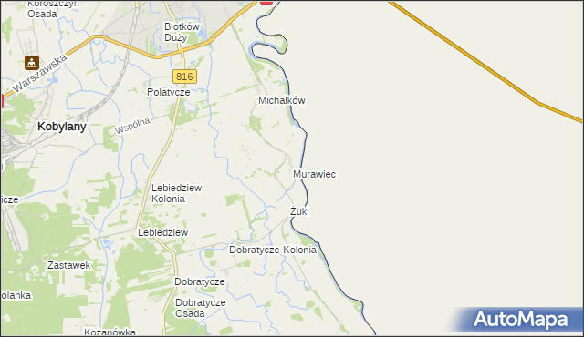 mapa Murawiec, Murawiec na mapie Targeo