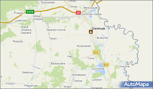 mapa Myszkowiec, Myszkowiec na mapie Targeo