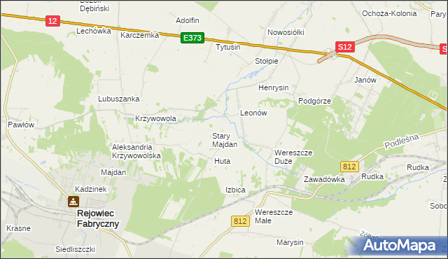 mapa Niemirów gmina Rejowiec, Niemirów gmina Rejowiec na mapie Targeo