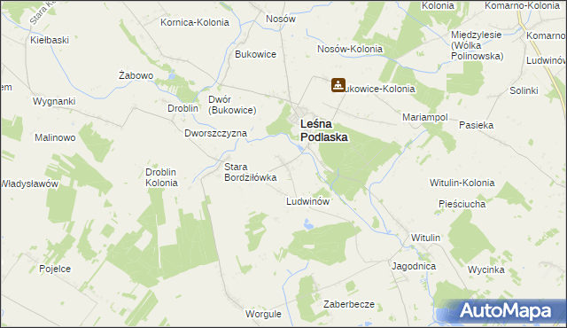 mapa Nowa Bordziłówka, Nowa Bordziłówka na mapie Targeo