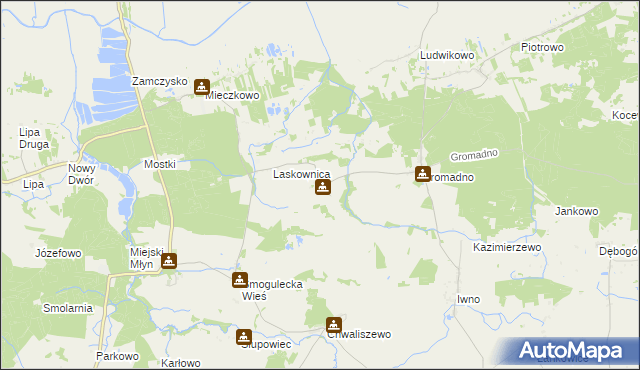 mapa Nowa Wieś Notecka, Nowa Wieś Notecka na mapie Targeo