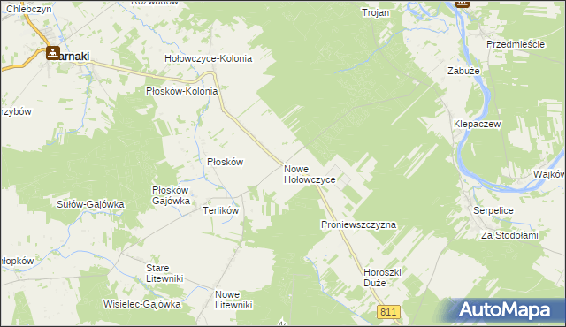 mapa Nowe Hołowczyce, Nowe Hołowczyce na mapie Targeo