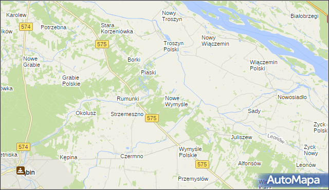 mapa Nowe Wymyśle, Nowe Wymyśle na mapie Targeo