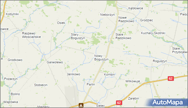 mapa Nowy Boguszyn, Nowy Boguszyn na mapie Targeo