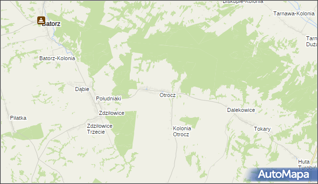 mapa Otrocz, Otrocz na mapie Targeo