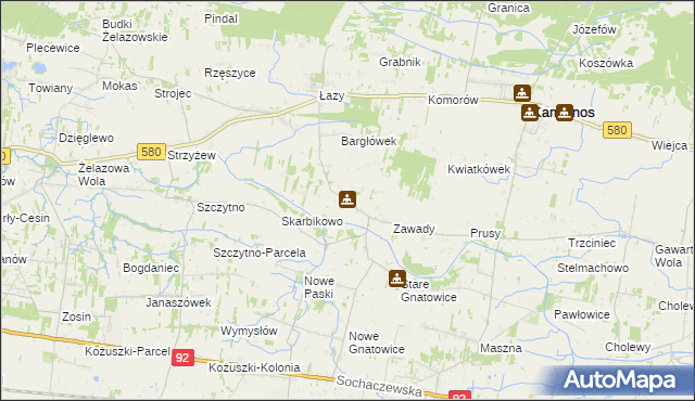 mapa Pasikonie, Pasikonie na mapie Targeo