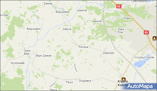 mapa Peńskie, Peńskie na mapie Targeo