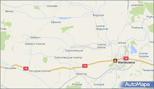 mapa Peresołowice, Peresołowice na mapie Targeo