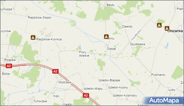 mapa Pióry-Pytki, Pióry-Pytki na mapie Targeo