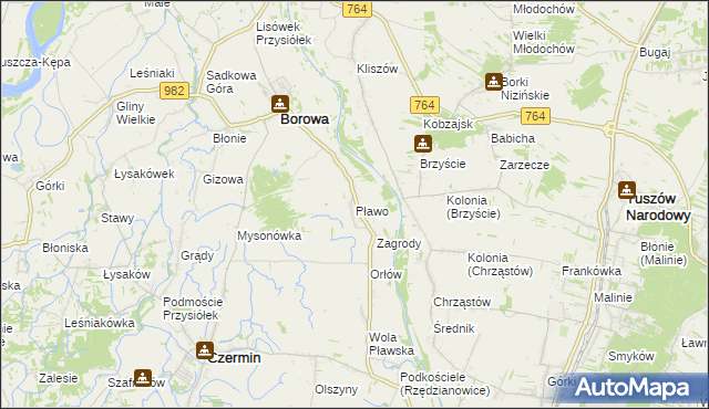 mapa Pławo, Pławo na mapie Targeo