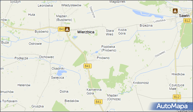 mapa Pniówno, Pniówno na mapie Targeo