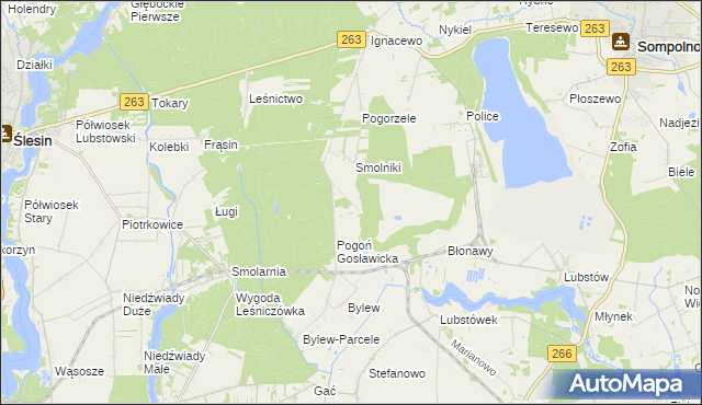 mapa Pogoń Lubstowska, Pogoń Lubstowska na mapie Targeo