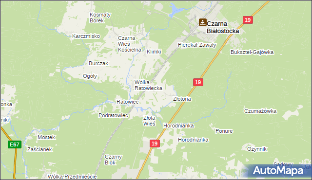 mapa Ruda Rzeczka, Ruda Rzeczka na mapie Targeo