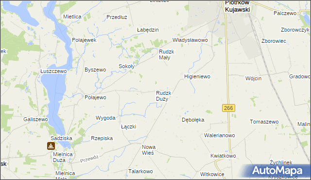 mapa Rudzk Duży, Rudzk Duży na mapie Targeo