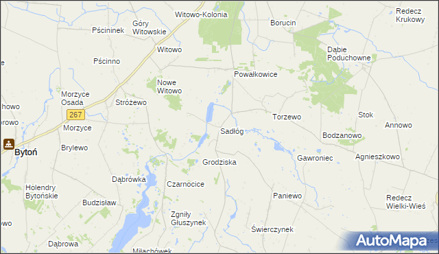 mapa Sadłóg, Sadłóg na mapie Targeo