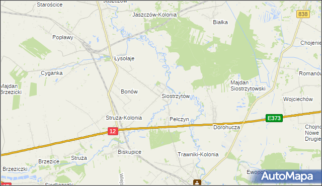 mapa Siostrzytów, Siostrzytów na mapie Targeo