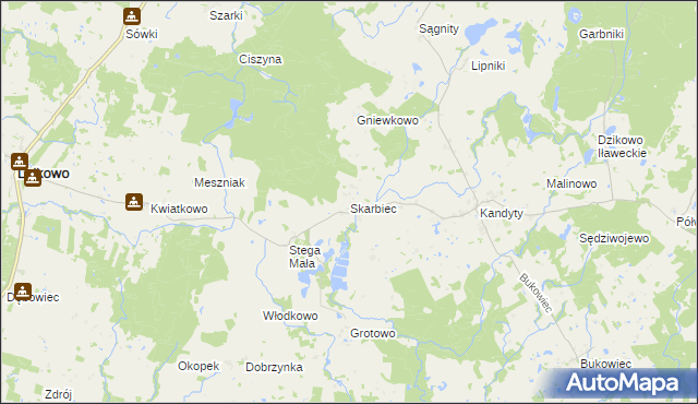 mapa Skarbiec, Skarbiec na mapie Targeo