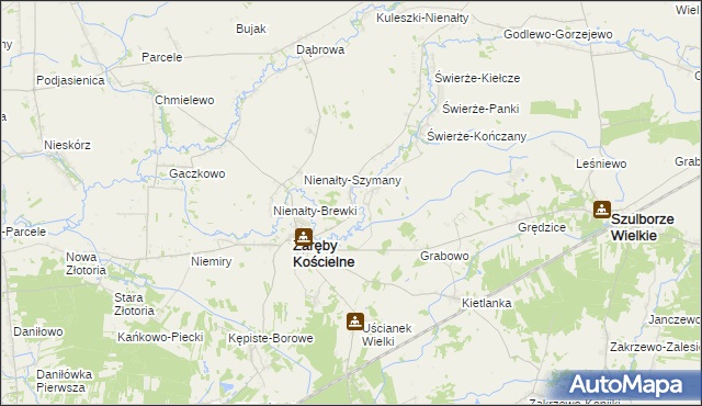 mapa Skłody-Stachy, Skłody-Stachy na mapie Targeo