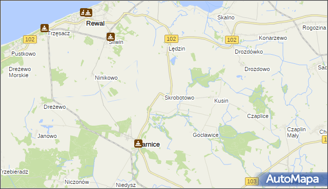 mapa Skrobotowo, Skrobotowo na mapie Targeo