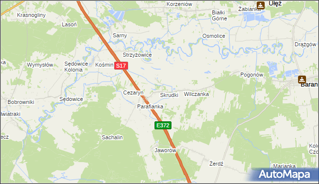 mapa Skrudki, Skrudki na mapie Targeo