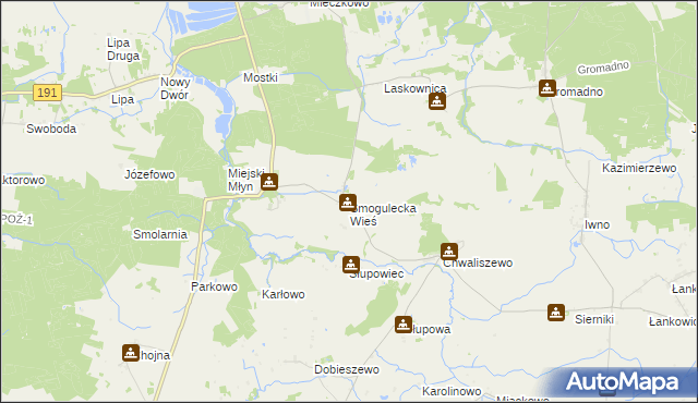 mapa Smogulecka Wieś, Smogulecka Wieś na mapie Targeo