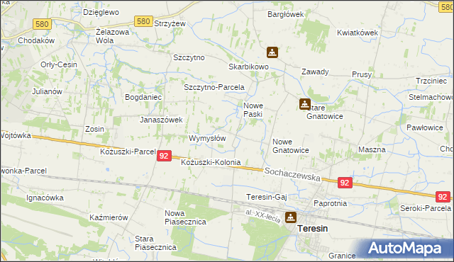 mapa Stare Paski, Stare Paski na mapie Targeo