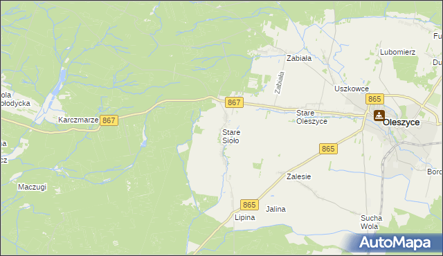 mapa Stare Sioło, Stare Sioło na mapie Targeo